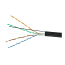 Cablexpert [UPC-5051E-SO-OUTR] Кабель UTP5e, 4 пары, 0.51 мм, медь, однож., 305 м, outdoor с тросом, Fluke Test, черный