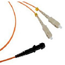 Hyperline FPT-B9-50-LC/­PR-1M-LSZH-OR Пигтейл волоконно-оптический MM 50/­125 (OM2), LC, 1 м, LSZH