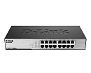 Коммутатор D-LINK Неуправляемый , 16x100Base-TX, корпус металл