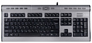 Клавиатура A4Tech KLS-7MUU серебристый/черный USB slim Multimedia