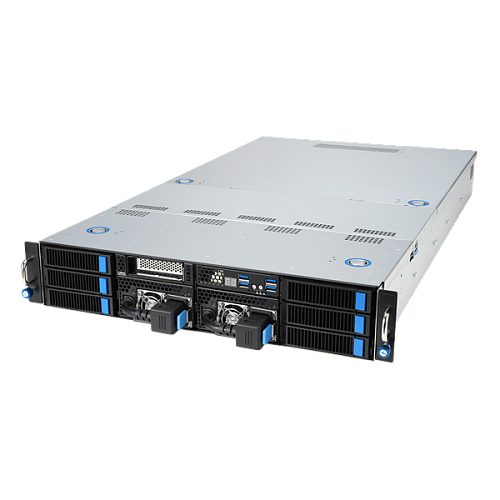 Серверная платформа ASUS ESC4000A-E12-SKU1, 2U GPU, 1 x SP5 LGA6096 EPYC 9004 (400W), 12DIMM DDR5, 2 x 2.5" SATA/SAS*/NVMe + 2 x 3.5" SATA/SAS*/NVMe +
