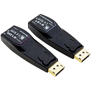 Kramer 612R/T Передатчик и приемник сигнала DisplayPort 1.2 по волоконно-оптическому кабелю; кабель 2LC, многомодовый ОМ3, до 200 м, поддержка 4К60 4