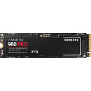 Твердотельные накопители/ Samsung SSD 980 PRO, 2000GB, M.2(22x80mm), NVMe 1.3c, PCIe 4.0 x4, 3-bit MLC, R/W 7000/5000MB/s, IOPs 1 000 000/1 000 000,