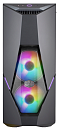 Cooler Master MasterBox K500, 2xUSB3.0, 2xARGB fan, 1x120fan, Tempered glass side panel, w/o PSU, Black, ATX