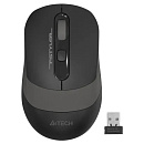 Мышь A4Tech Fstyler FG10S черный/серый оптическая (2000dpi) silent беспроводная USB для ноутбука (4b
