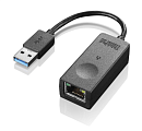 Lenovo ThinkPad USB 3.0 to Ethernet Adapter (Full size RJ45 connector, Giga bit speed when running on USB3.0, 100M/10M adapt when running on USB2.0,