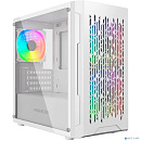 Powercase Mistral Micro D3W ARGB, Tempered Glass, 2x 140mm ARGB PWM+1x 120mm ARGB PWM, белый, mATX (CMMDW-A3)