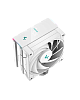 Кулер для процессора DEEPCOOL AK400 DIGITAL WH LGA1700/1200/115X/AM5/AM4 (18шт/кор, TDP 220W, PWM, Fan 120mm, 4 тепл. трубки, ARGB, белый) RET