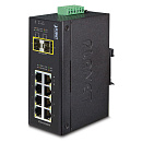 Коммутатор Planet коммутатор/ IP30 Industrial 8-Port 10/100/1000T + 2-Port 100/1000X SFP Ethernet Switch (-40~75 degrees C)