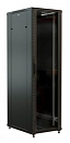 Шкаф коммутационный WRline (WR-TT-3268-AS-RAL9004) напольный 32U 600x800мм пер.дв.стекл задн.дв.стал.лист 2 бок.пан. 800кг черный 710мм 1610мм IP20 ст