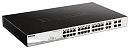 Коммутатор D-Link PROJ Управляемый L2 PoE-коммутатор, 24x1000Base-T PoE, 4xCombo 1000Base-T/SFP, PoE-бюджет 370 Вт, защита от статического электричест