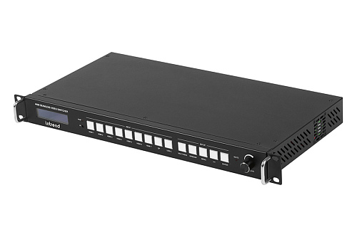 Коммутатор INTREND Презентационный [ITSFM-9x1HDC] 9x1, 7-HDMI, 1-DP, 1-Type C, бесподрывный, с поддержкой многооконного режима, выход HDBT