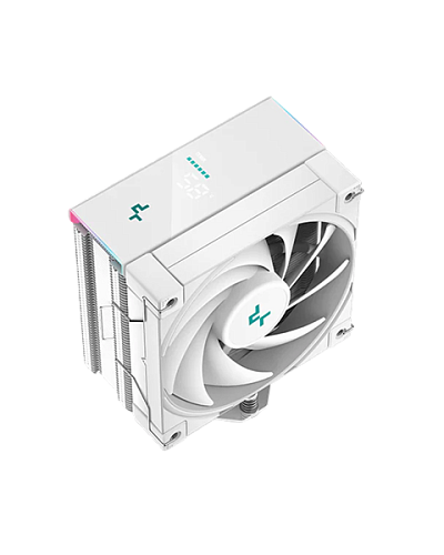 Кулер для процессора DEEPCOOL AK400 DIGITAL WH LGA1700/1200/115X/AM5/AM4 (18шт/кор, TDP 220W, PWM, Fan 120mm, 4 тепл. трубки, ARGB, белый) RET