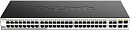 Коммутатор D-LINK Коммутатор/ DGS-1210-52MP/F Smart L2 Switch 48х1000Base-T PoE, 4хCombo 1000Base-T/SFP, PoE Budget 370W, Compact CLI