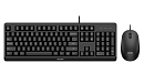 Philips Проводной Комплект SPT6207BL(Клавиатура SPK6207BL+Мышь SPK7207BL) USB 2.0 104 клав/3 кнопки 1000dpi, русская заводская раскладка, чёрный