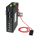 Промышленный PoE коммутатор Gigabit Ethernet OSNOVO SW-80804/ILS(port 90W,720W) Промышленный управляемый (L2+) Ultra PoE коммутатор Gigabit Ethernet н