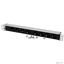 REM Блок розеток Rem-32 с инд., 8 Schuko, 32A, алюм., 19", колодка (R-32-8S-I-440-K)