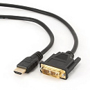 Filum Кабель HDMI-DVI-D 1.8 м., медь, черный, разъемы: HDMI A male-DVI-D single link male, пакет. [FL-C-HM-DVIDM-1.8M] (894189)