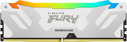 Память оперативная/ Kingston 16GB 6800MT/s DDR5 CL36 DIMM FURY Renegade RGB White XMP