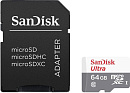 Карта памяти MICRO SDHC 64GB UHS-I W/A SDSQUNS-064G-GN3MA SANDISK
