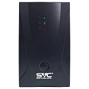SVC, V-650-R/M, Л-И., 650ВА/360Вт, Вход:220В, AVR:145-295В, Вых.:220±10%, 50/60±1Гц, АКБ 1*12В/7Ач, Вых.разъёмы:2* Schuko CEE7/4+1*IEC-320-C13(без бат