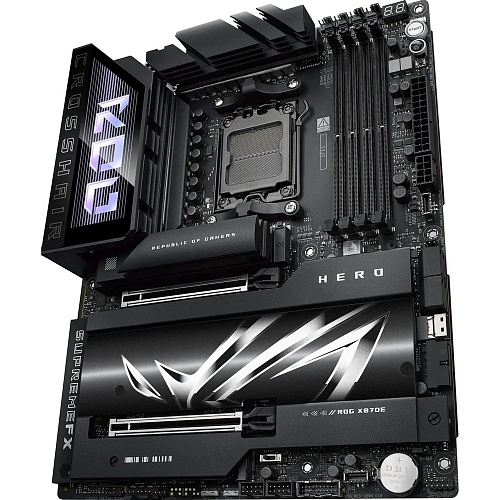 Материнская плата ASUS ROG CROSSHAIR X870E HERO AM5 ATX 4xDDR5 2xPCIEx16 5xM.2 4xUSB-C HDMI 2.5GLAN 5GLAN Wi-Fi 7
