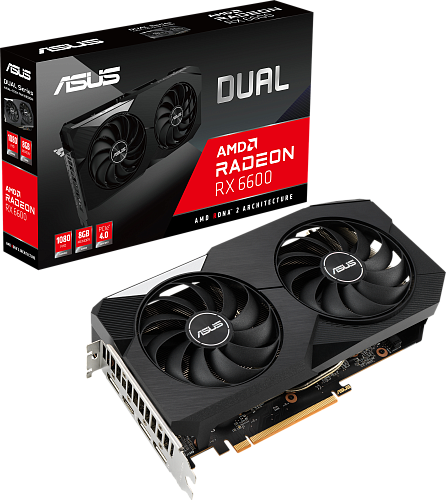 Видеокарта/ DUAL-RX6600-8G