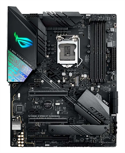 ASUS ROG STRIX Z390-F GAMING, LGA1151v2, Z390, 4*DDR4, DP+HDMI, SLI+CrossFireX, SATA3 + RAID, Audio, Gb LAN, USB 3.1*9, USB 2.0*6, COM*1 header (w/o c