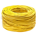 Cabeus UTP-4P-Cat.5e-SOLID-LSZH-YL Кабель витая пара UTP (U/UTP), категория 5e, 4 пары (24 AWG), одножильный, желтый, LSZH, нг(А)-HF
