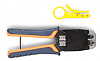 Инструмент Cabeus HT-500 Инструмент обжимной для RJ-45 (8р8с), RJ-11/12 (6р6с, 6р4с, 6р2с), профессиональный