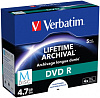 Диск DVD+R Verbatim 4.7Gb 4x Paper box (5шт) Printable (43821)