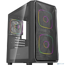 Powercase Корпус Mistral SM06 ARGB, Tempered Glass, 3x120mm ARGB PWM fans, чёрный, mATX (CMMSM06B-A3)