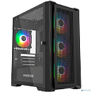 Powercase Alisio Micro X4B V2, Tempered Glass, 4х 120mm ARGB fans, ARGB HUB, чёрный, mATX (CAMCXB-A4)