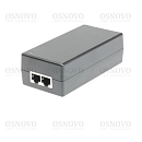 PoE-инжектор OSNOVO Midspan-1/650GA PoE-инжектор Gigabit Ethernet на 1 порт, мощностью до 65W. Совместим с оборудованием PoE IEEE 802.3af/at/bt. Мощно