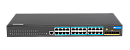 Управляемый промышленный Full Gigabit Ethernet коммутатор 3 уровня, 24 x 1G RJ45 PoE, 4 x 10G SFP+, общий PoE бюджет 370W, питание 100~240VAC, монтаж