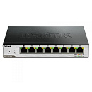 Коммутатор D-LINK DGS-1100-08PD/B1B Настраиваемый L2 с 8 портами 10/100/1000Base-T и поддержкой питания по PoE (адаптер питания не входит в комплект п
