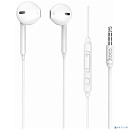 HOCO M55/ Наушники + микрофон/ Кнопка ответа/ 1.2м/ 3.5 mm jack/ White