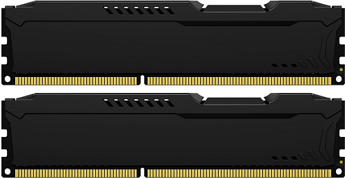 Память оперативная/ Kingston 8GB 1600MHz DDR3 CL10 DIMM(Kit of 2) FURY BeastBlack