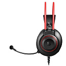 Наушники с микрофоном A4Tech Bloody G200S черный/красный 2м мониторные USB оголовье (G200S USB/ BLACK +RED)