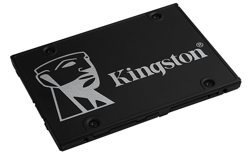 Твердотельный накопитель/ Kingston SSD KC600, 1024GB, 2.5" 7mm, SATA3, 3D TLC, R/W 550/520MB/s, IOPs 90 000/80 000, DRAM buffer 1024MB, TBW 600, DWPD