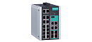 Управляемый коммутатор Gigabit Ethernet c портами 14 x 10/100BaseTX, 4 x 10/100/1000BaseT(X) или 100/1000BaseSFP, с расширенным диапазоном температур
