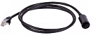 Удлинитель патч-корда UTP кат.5E, розетка RJ45 - вилка RJ-45, 1.0 м, серый