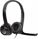 Наушники с микрофоном Logitech H390 черный 1.9м накладные USB оголовье (981-000014)