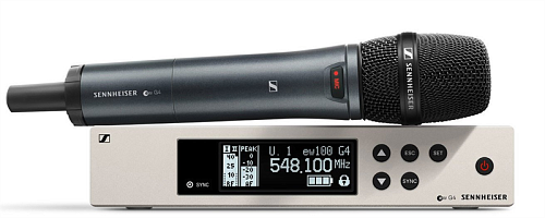 Sennheiser EW 100 G4-945-S-A Беспроводная РЧ-система, 516-558 МГц, 20 каналов, рэковый приёмник EM 100 G4, ручной передатчик SKM 100 G4-S с кнопкой. Д