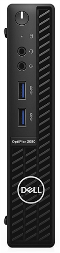 Dell Optiplex 3080 Micro Core i3-10100T (3,0GHz) 8GB (1x8GB) DDR4 256GB SSD Intel UHD 630 TPM Linux 1y NBD