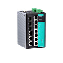 Управляемый коммутатор с 7 портами 10/100BaseTX, включая 4 порта с&nbsp;функцией Power Over Ethernet (PoE), и 3 портами Combo Gigabit, с расширенным д