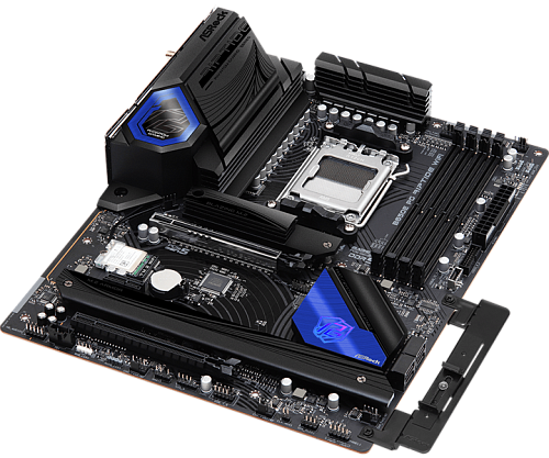 ASROCK B650E PG RIPTIDE WIFI, AM5, B650, 4*DDR5, 4*SATA, 3*M.2, 3*USB 3.2, 6*USB 2.0, Type-C, 2*PCIx16, 1*PCIx1, 1*M.2 (Key E), HDMI+DP, ATX