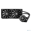 Кулер с водяным охлаждением ID-Cooling FROSTFLOW X 240 AD LGA20XX/1700/1200/115X/AM4 (TDP 250W, Черно-белый, Помпа с White LED подств., PWM, DUAL FAN