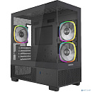 Powercase Vision Micro M3B, Tempered Glass, 3x 120mm ARGB PWM Fan, чёрный, mATX (CVMMB-A3)