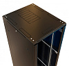 Шкаф серверный WRline (WR-TT-4281-AS-RAL9004) напольный 42U 800x1000мм пер.дв.стекл задн.дв.стал.лист 2 бок.пан. 800кг черный 910мм 2055мм IP20 сталь